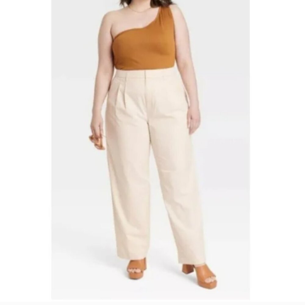 High Rise Straight Hip & Thigh Chinos SIZE 16 NWT